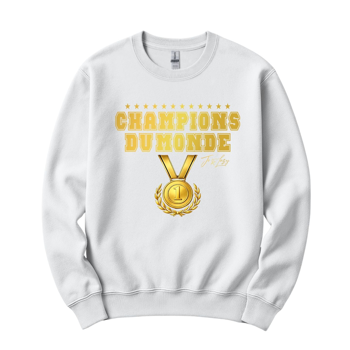 Sweatshirt Officiel Champion du Monde - Jo & Lazy