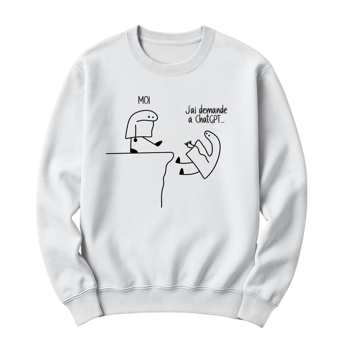 Crewneck J'ai demandé à Chat GPT