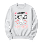 Crewneck J'aime caresser mon minou