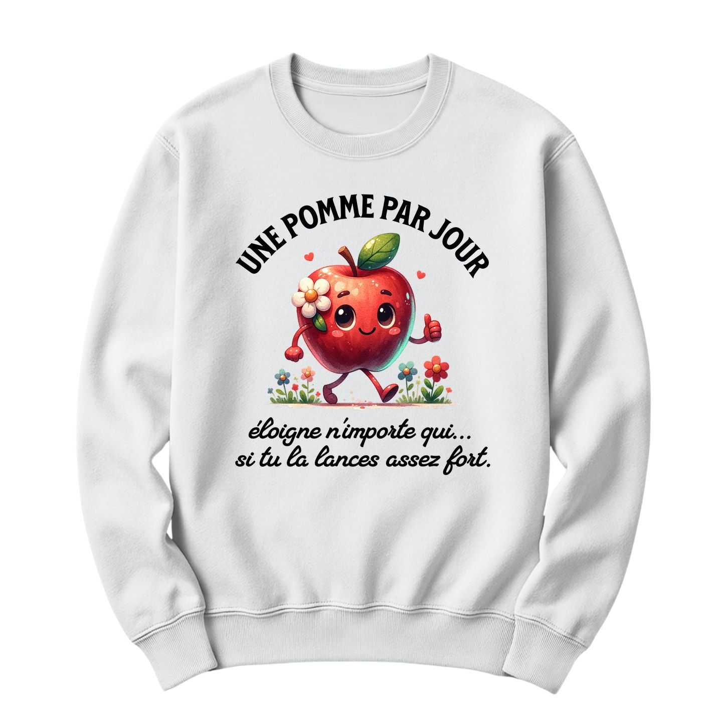 Crewneck Une pomme par jour