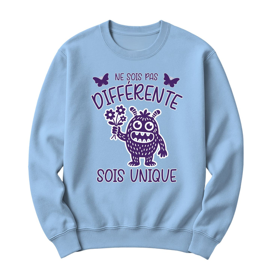 Crewneck Ne sois pas différente sois unique