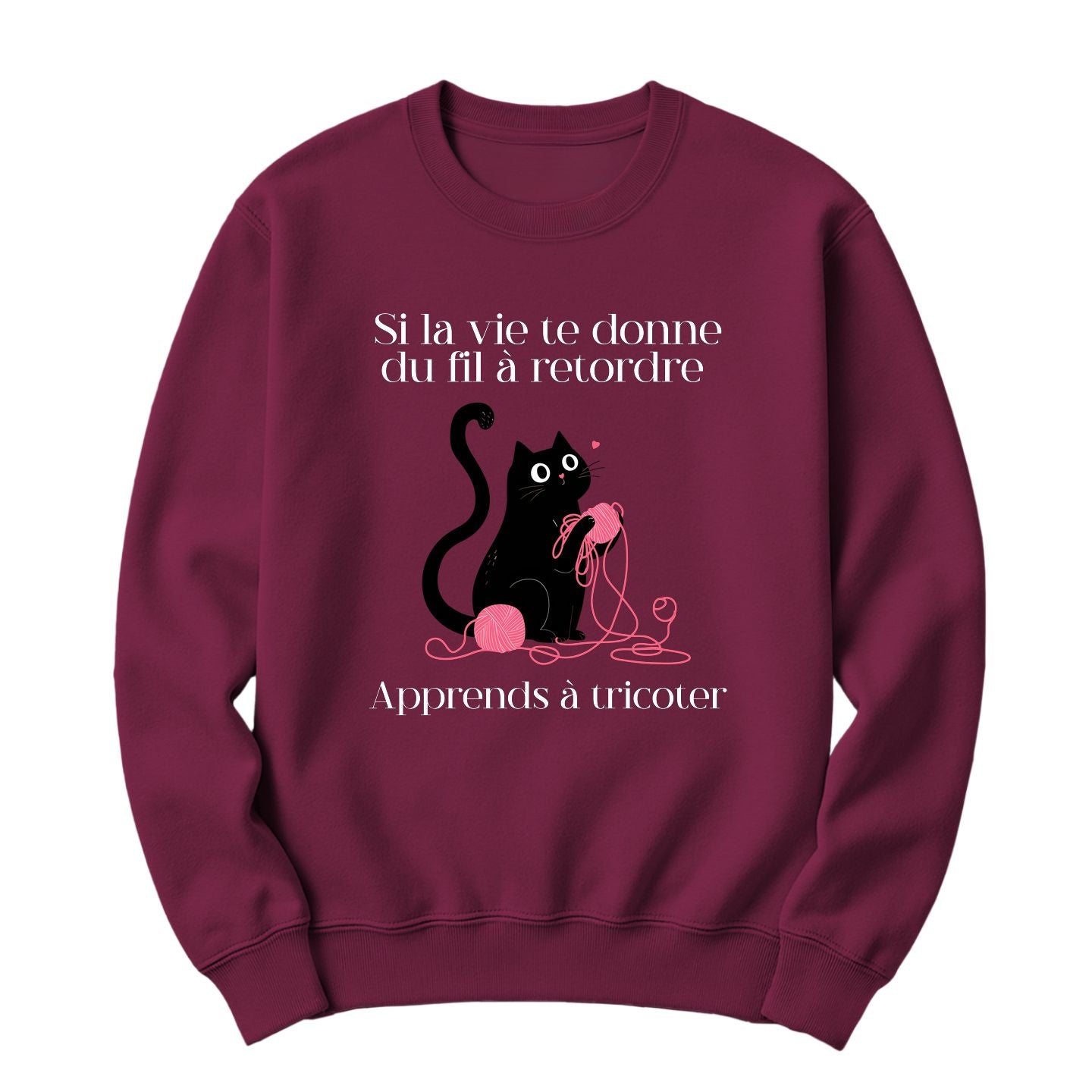 Crewneck Apprends à tricoter