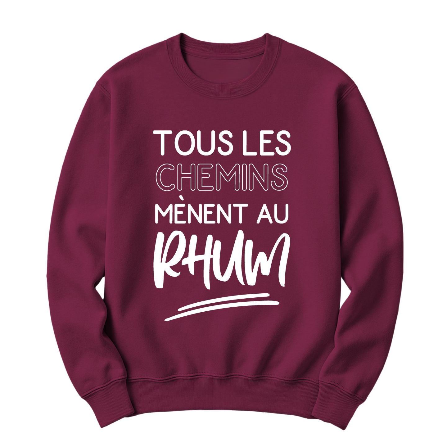 Crewneck Tous les chemins mènent au rhum Image principale du produit