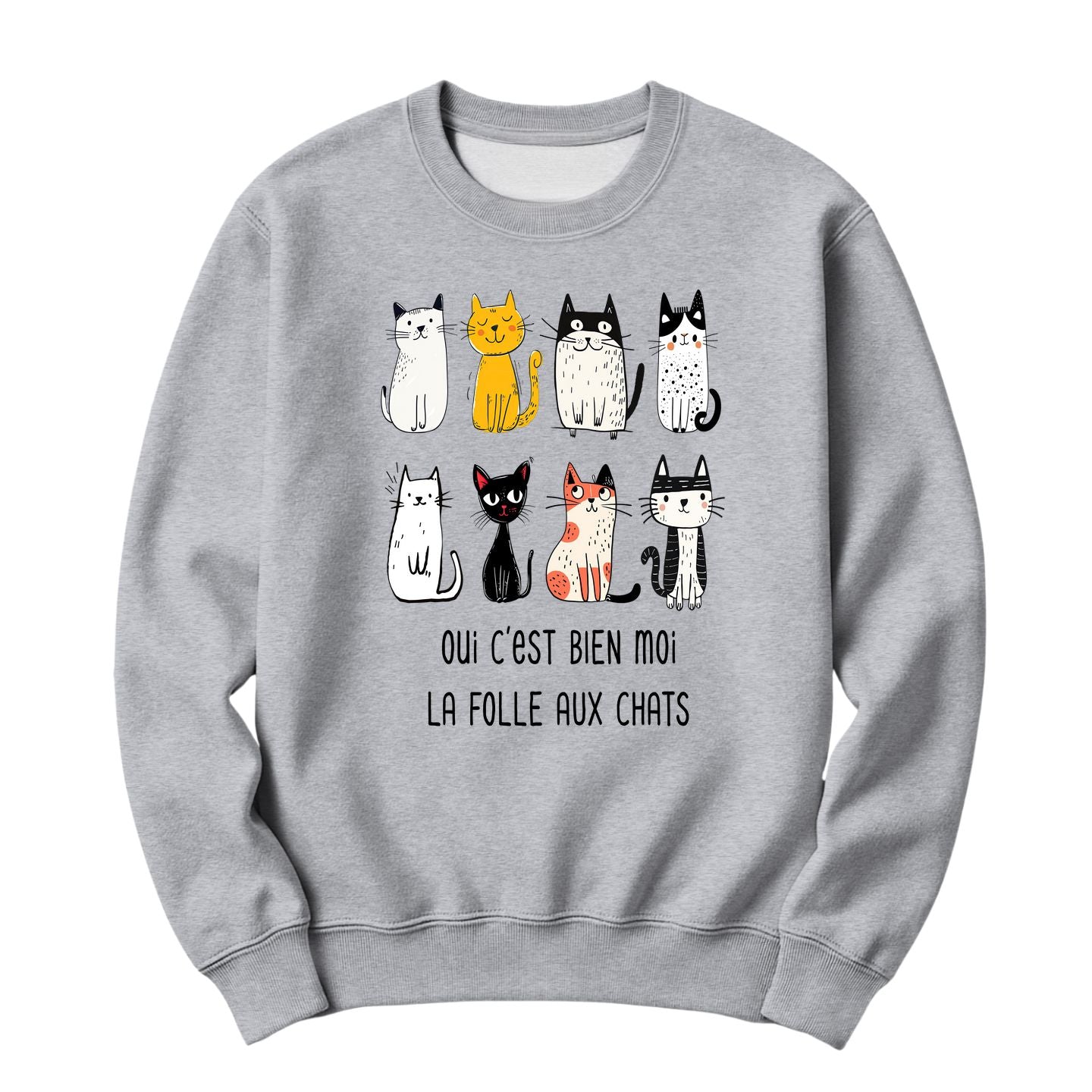 Crewneck La folle aux chats