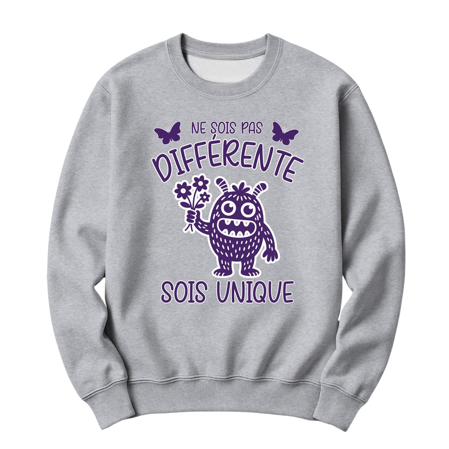 Crewneck Ne sois pas différente sois unique