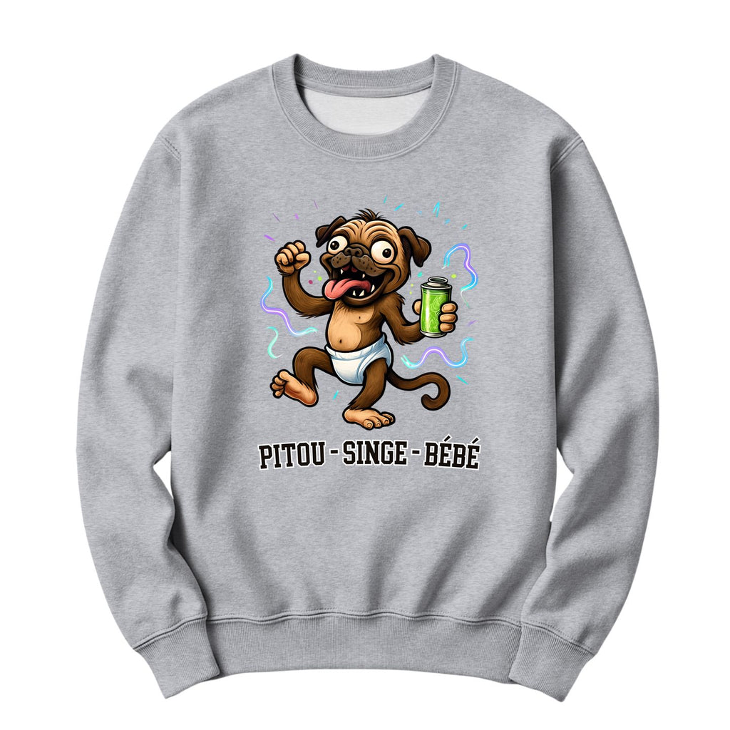 Crewneck Pitou singe bébé