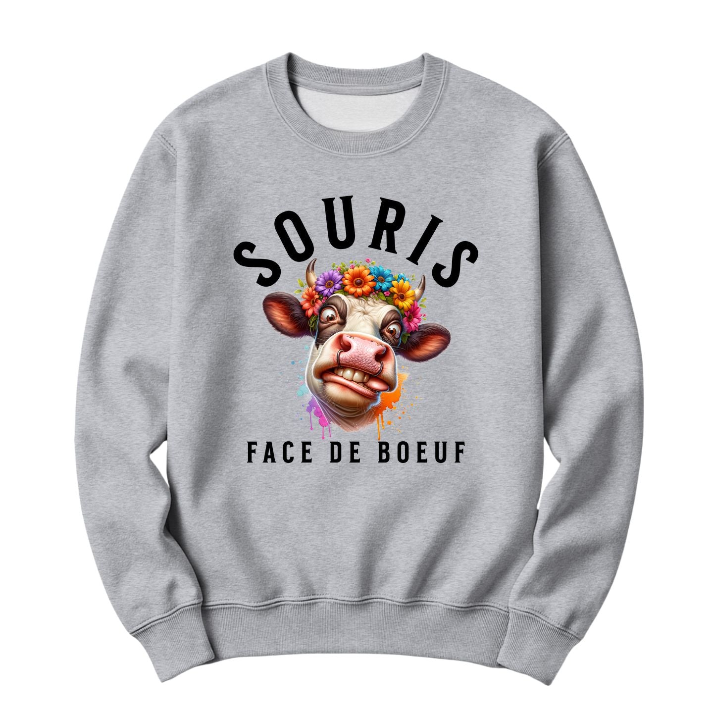 Crewneck Souris face de boeuf