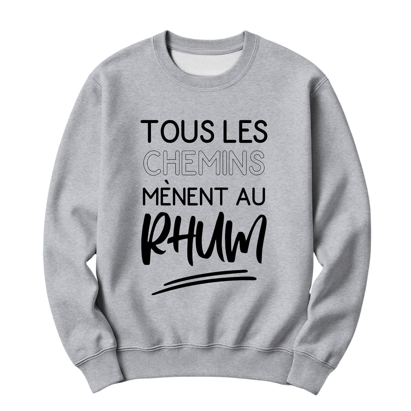 Crewneck Tous les chemins mènent au rhum