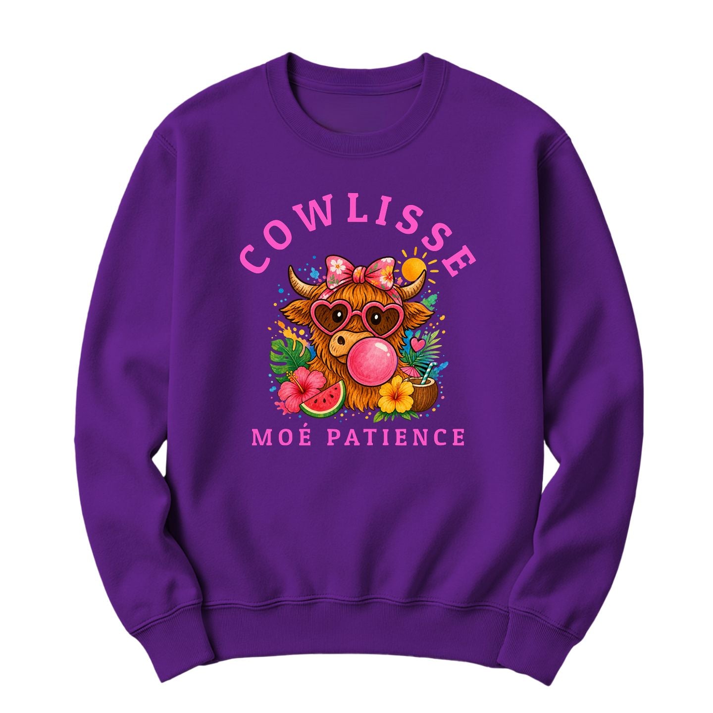 Crewneck Cowlisse moé patience édition vacances
