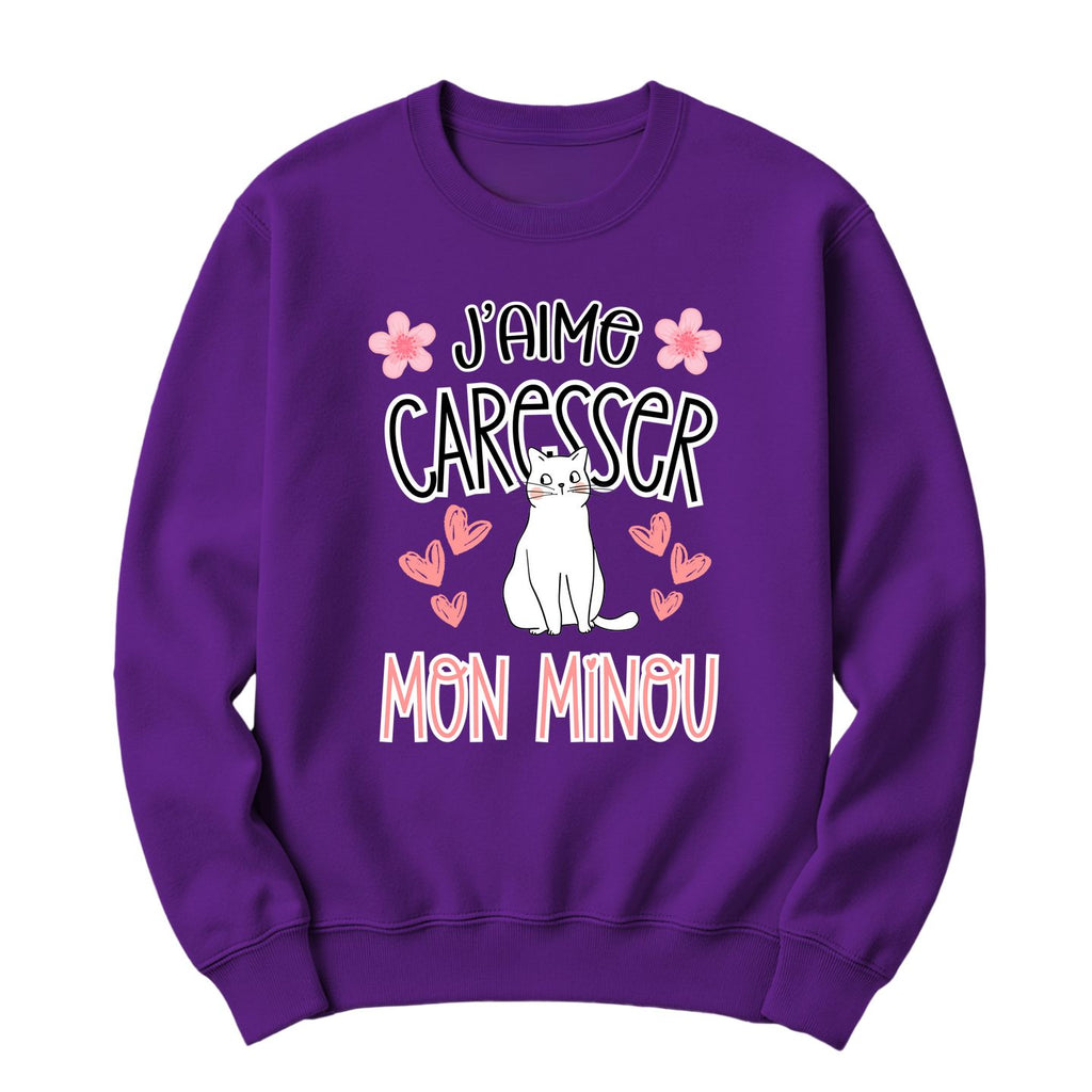 Crewneck J'aime caresser mon minou