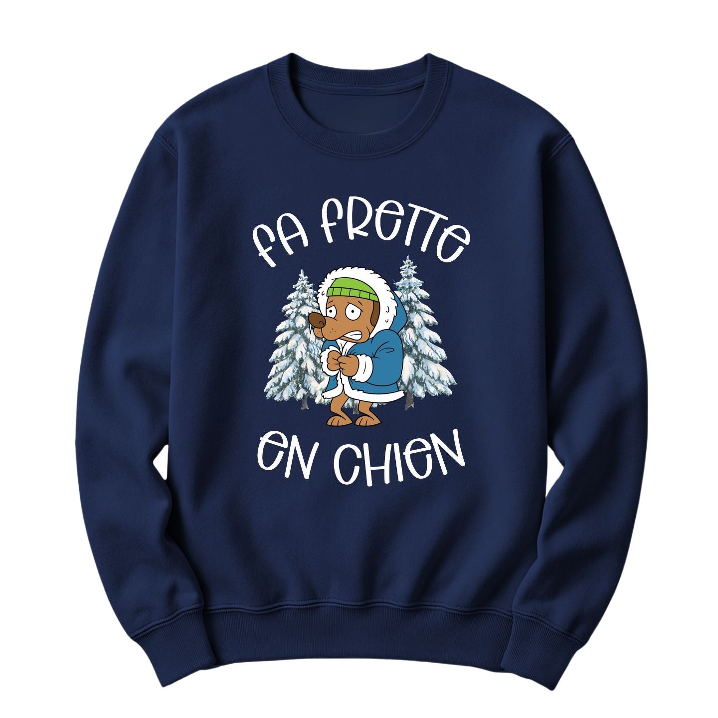 Crewneck Fa frette en chien