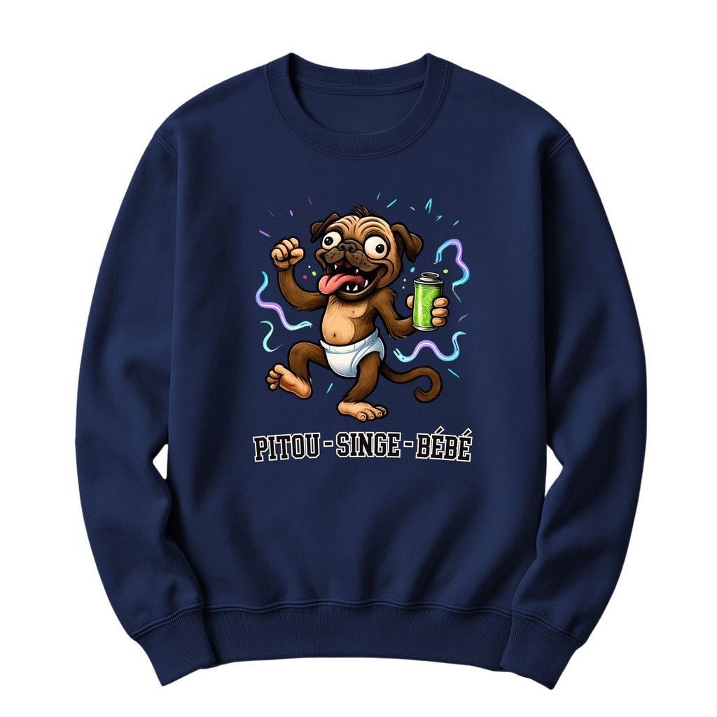 Crewneck Pitou singe bébé