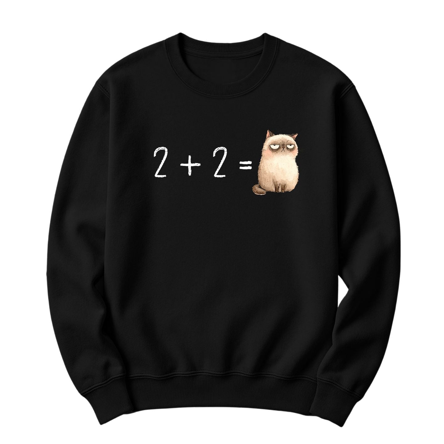 Crewneck 2 + 2 = Cat