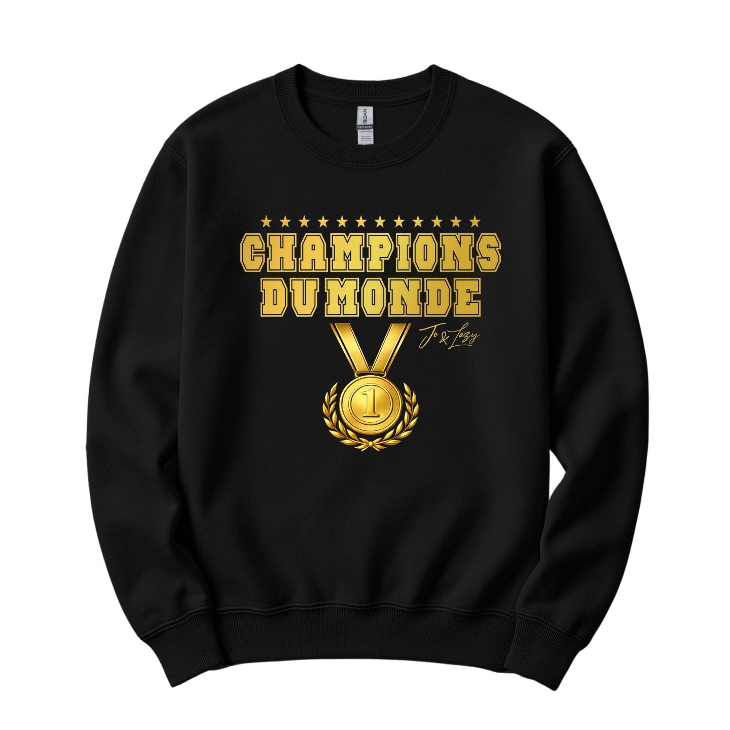 Sweatshirt Officiel Champion du Monde - Jo & Lazy
