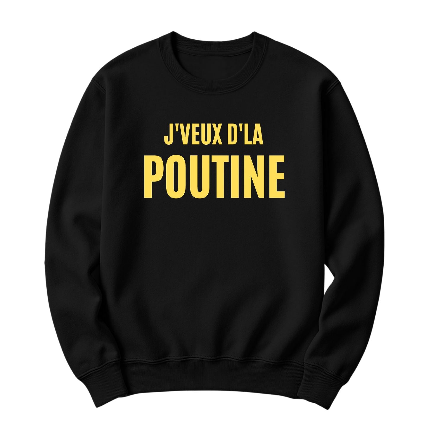 Crewneck J'veux d'la poutine Image principale du produit