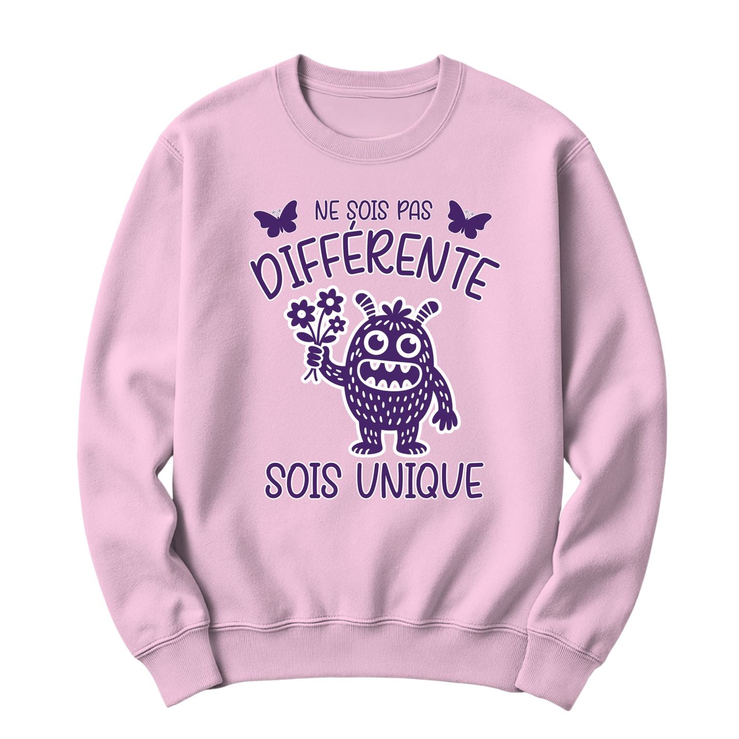 Crewneck Ne sois pas différente sois unique