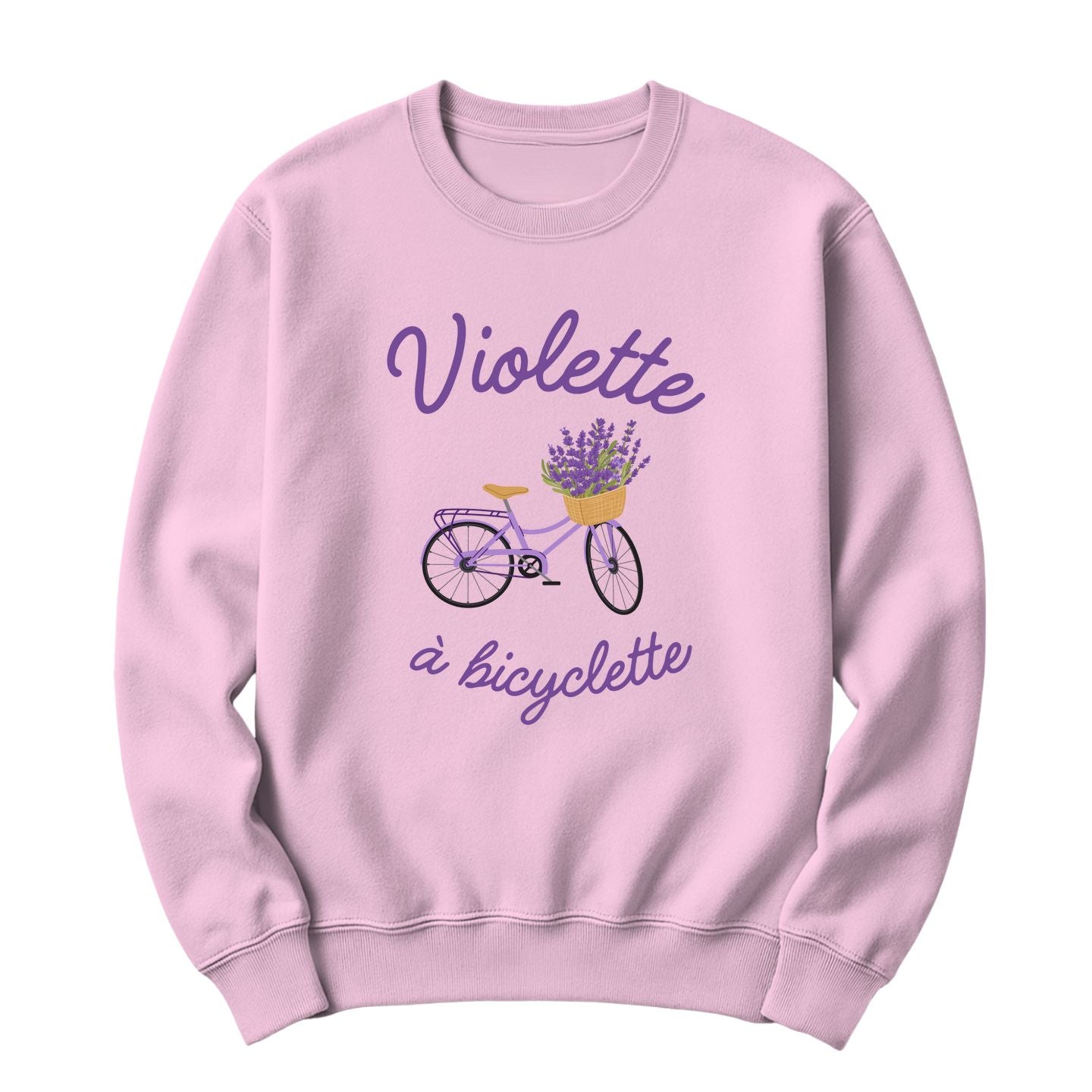 Crewneck Violette à bicyclette