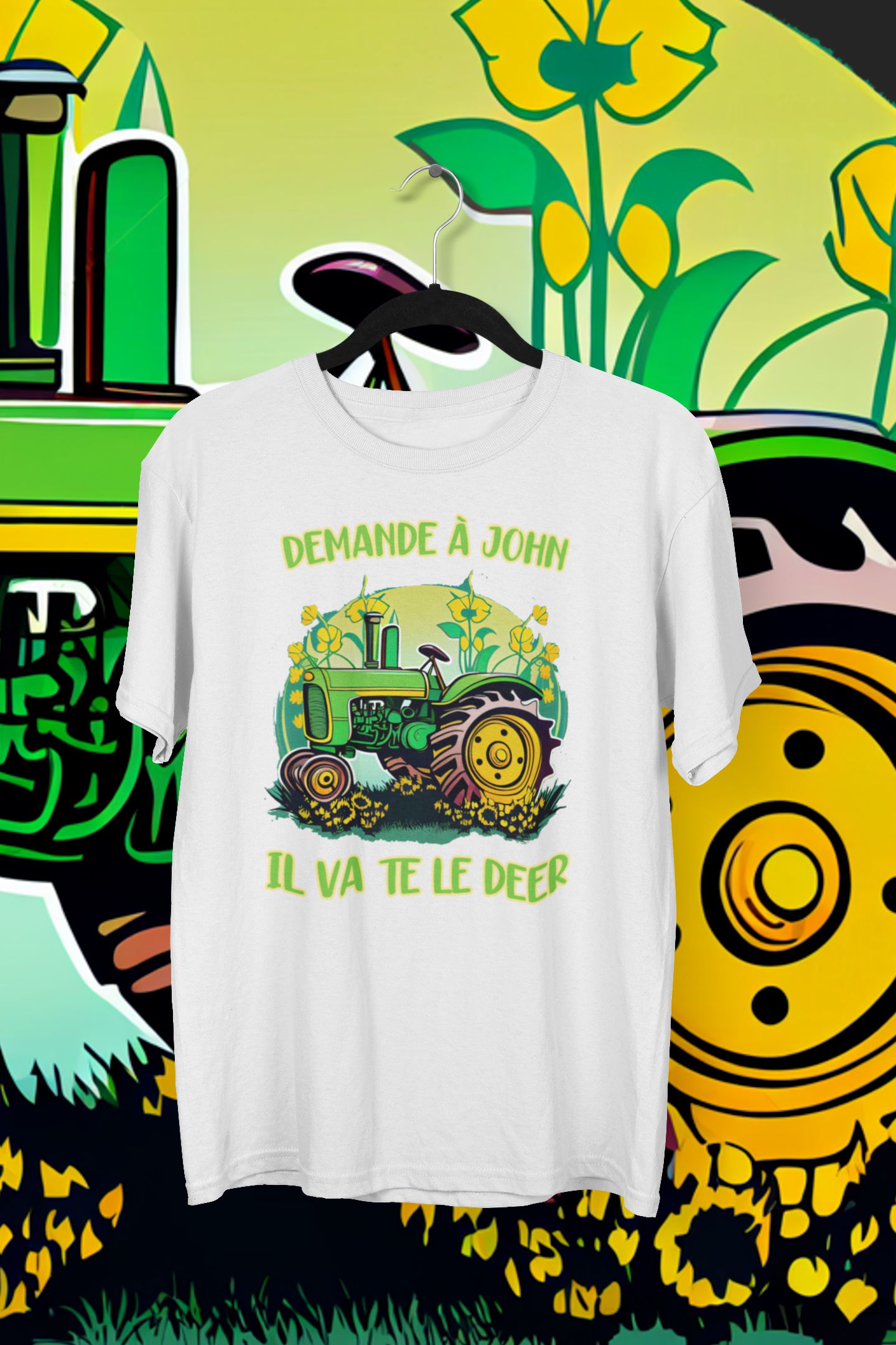 T-Shirt Demande à John il va te le deer