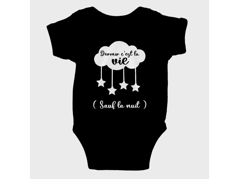 Cache-Couche Dormir c'est la vie-Simplement Vrai Boutique Made In Québec