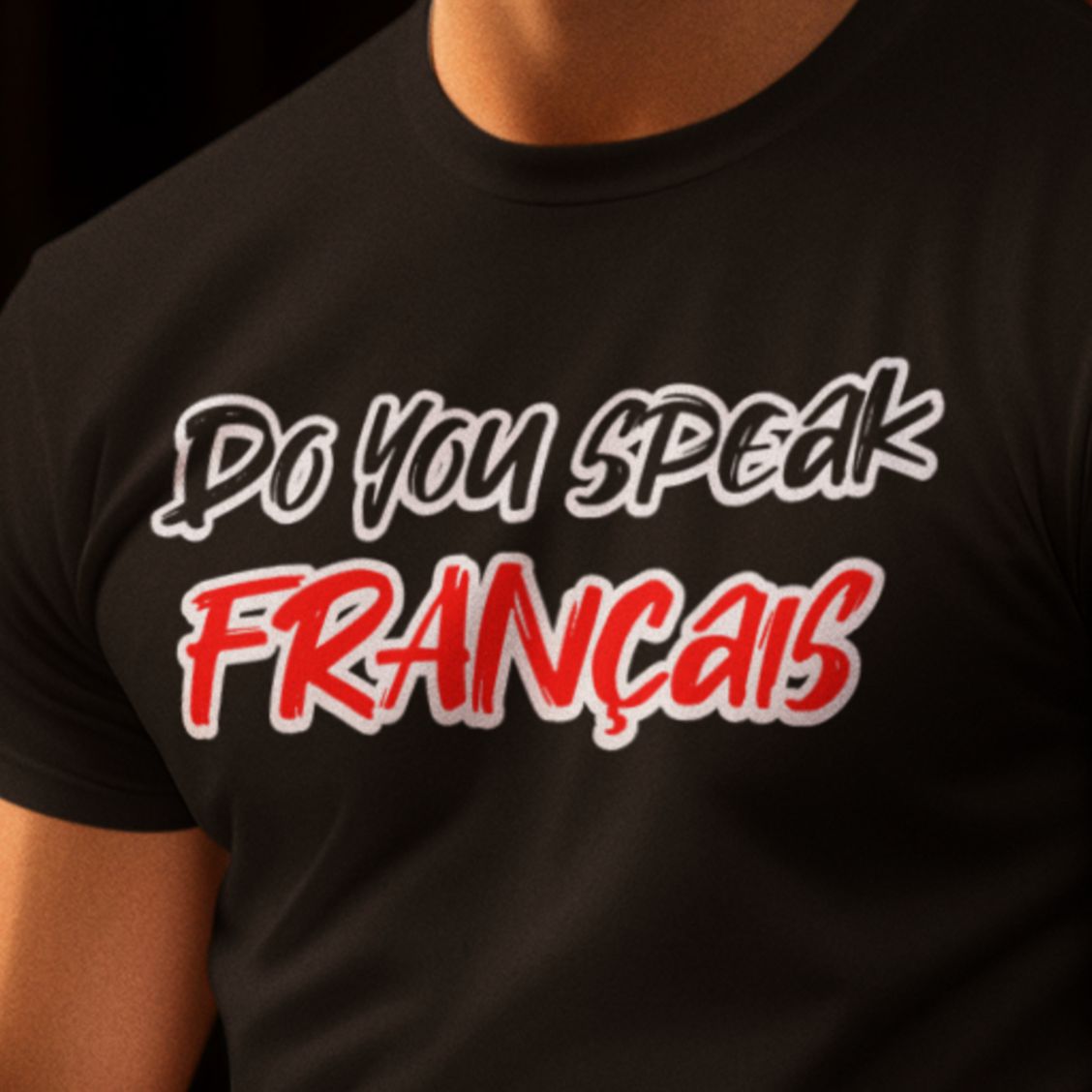 T-Shirt Do you speak français