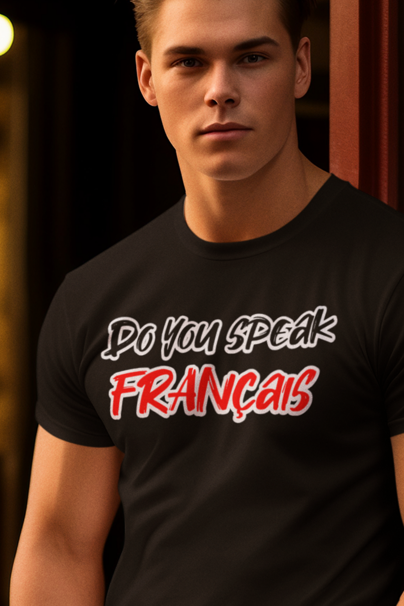 T-Shirt Do you speak français