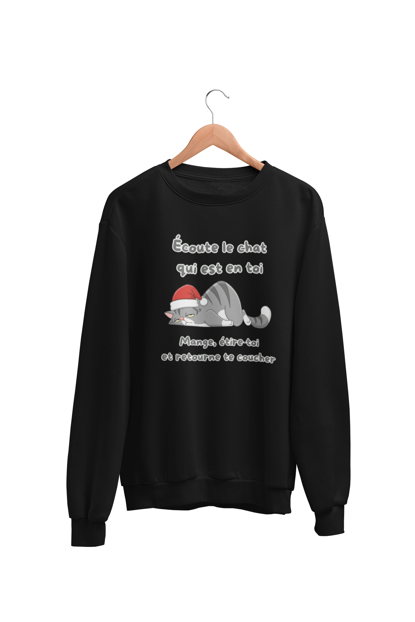 Crewneck Écoute le chat en toi édition Noël