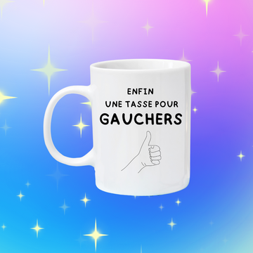 Tasse à café Enfin une tasse pour gauchers