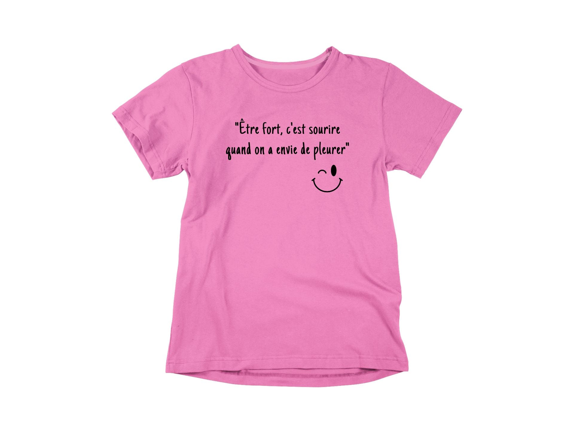 T-Shirt Être fort c'est sourire-Simplement Vrai Boutique Made In Québec