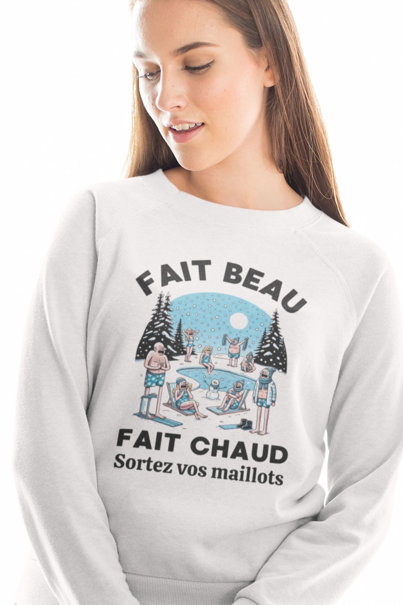 Crewneck Fait beau, fait chaud, sortez vos maillots