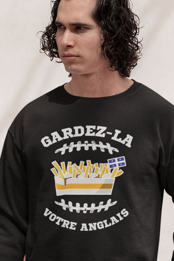 Crewneck Gardez-la votre anglais