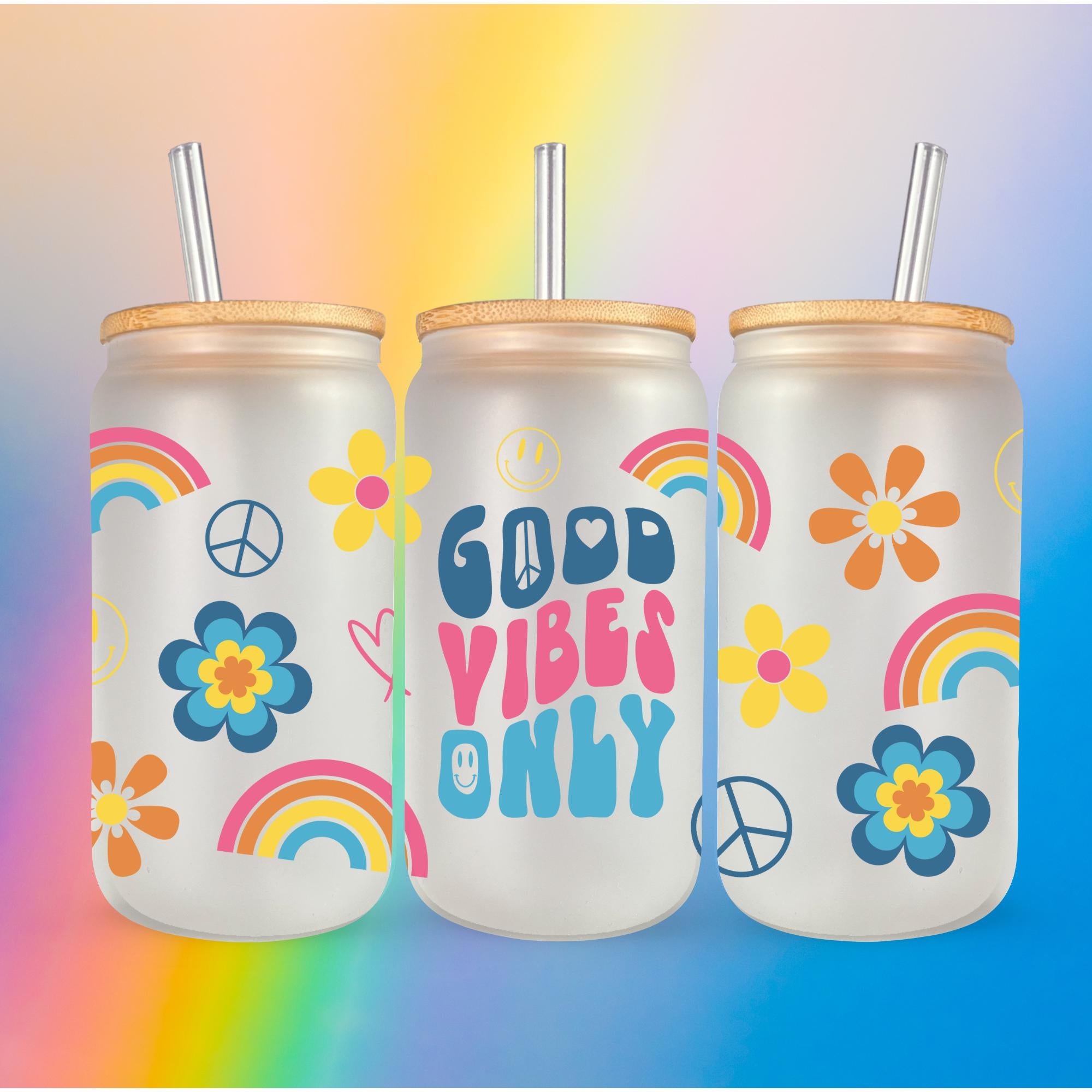 Verre Givré à Cocktail - Good Vibes Only