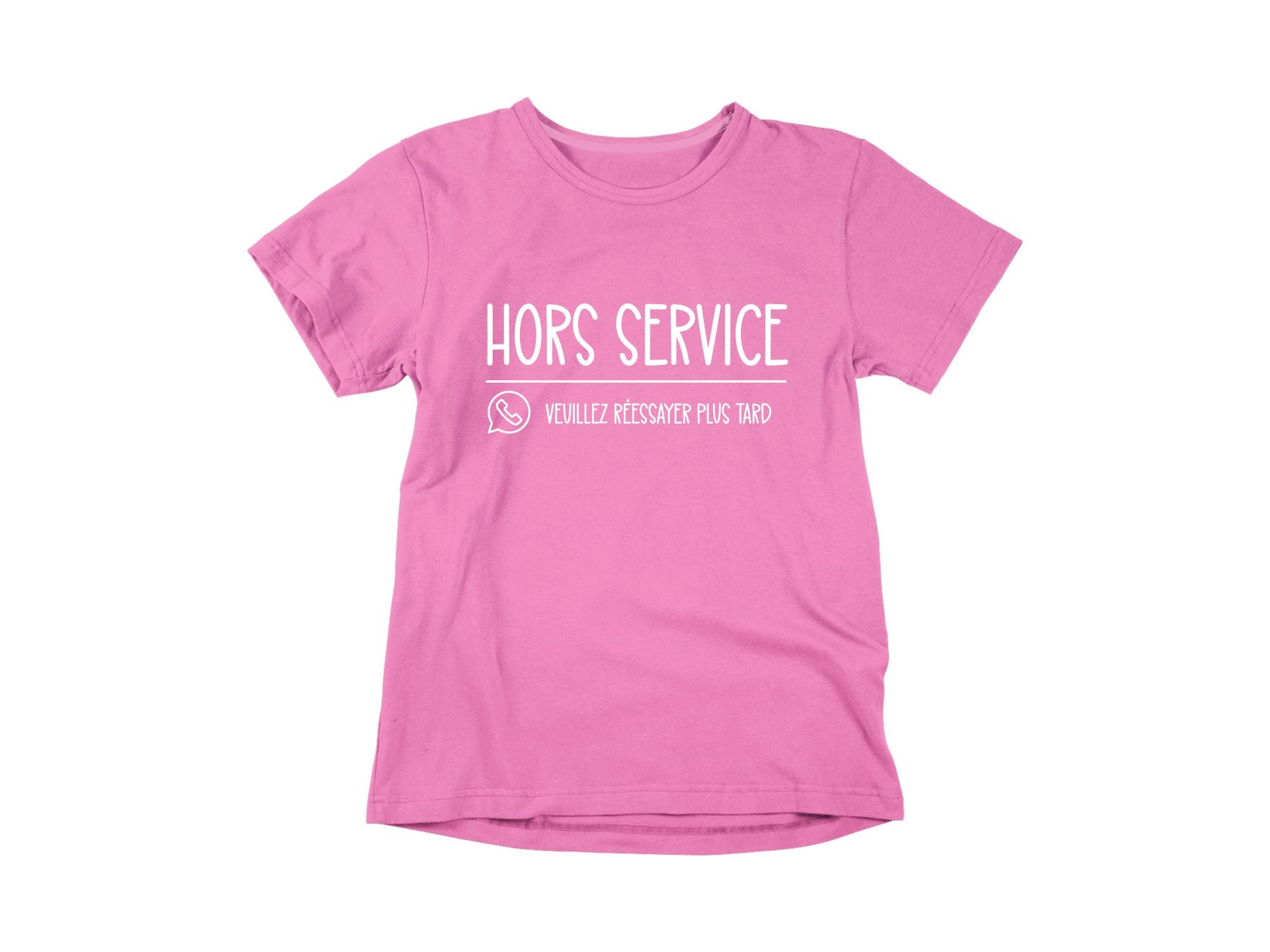 T-Shirt Hors service veuillez réessayer plus tard-Simplement Vrai Boutique Made In Québec