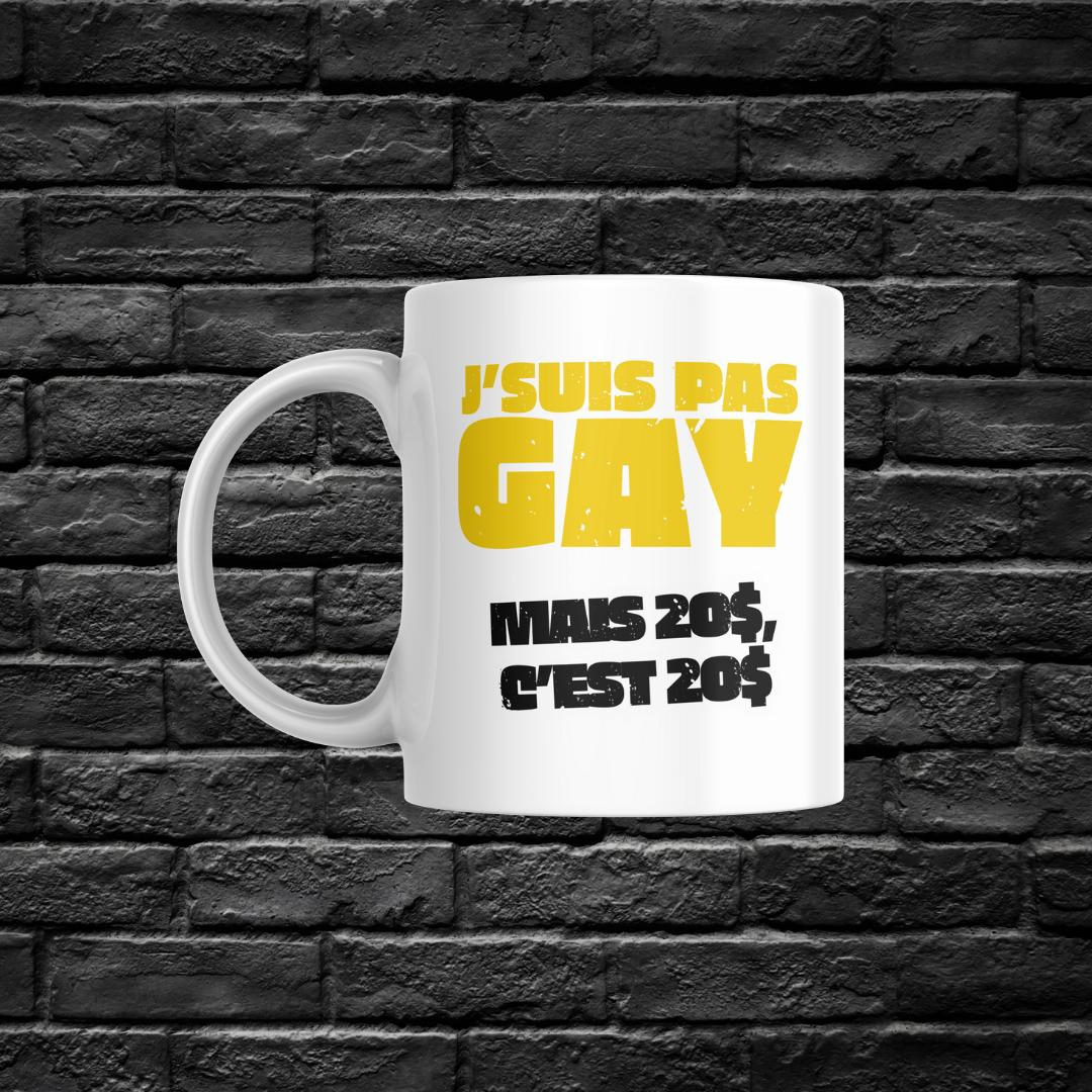 Tasse à café J'suis pas gay mais
