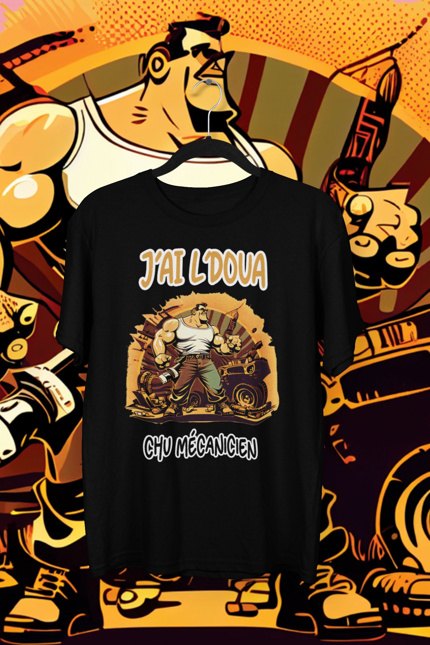 T-Shirt J'ai l'doua chu mécanicien