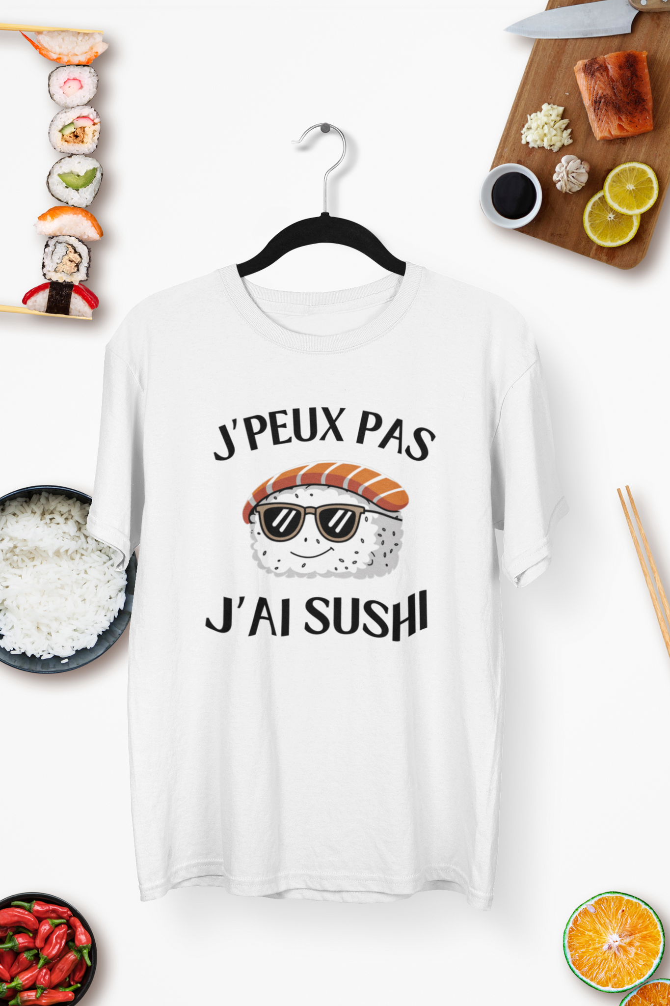 T-Shirt J'peux pas j'ai sushi