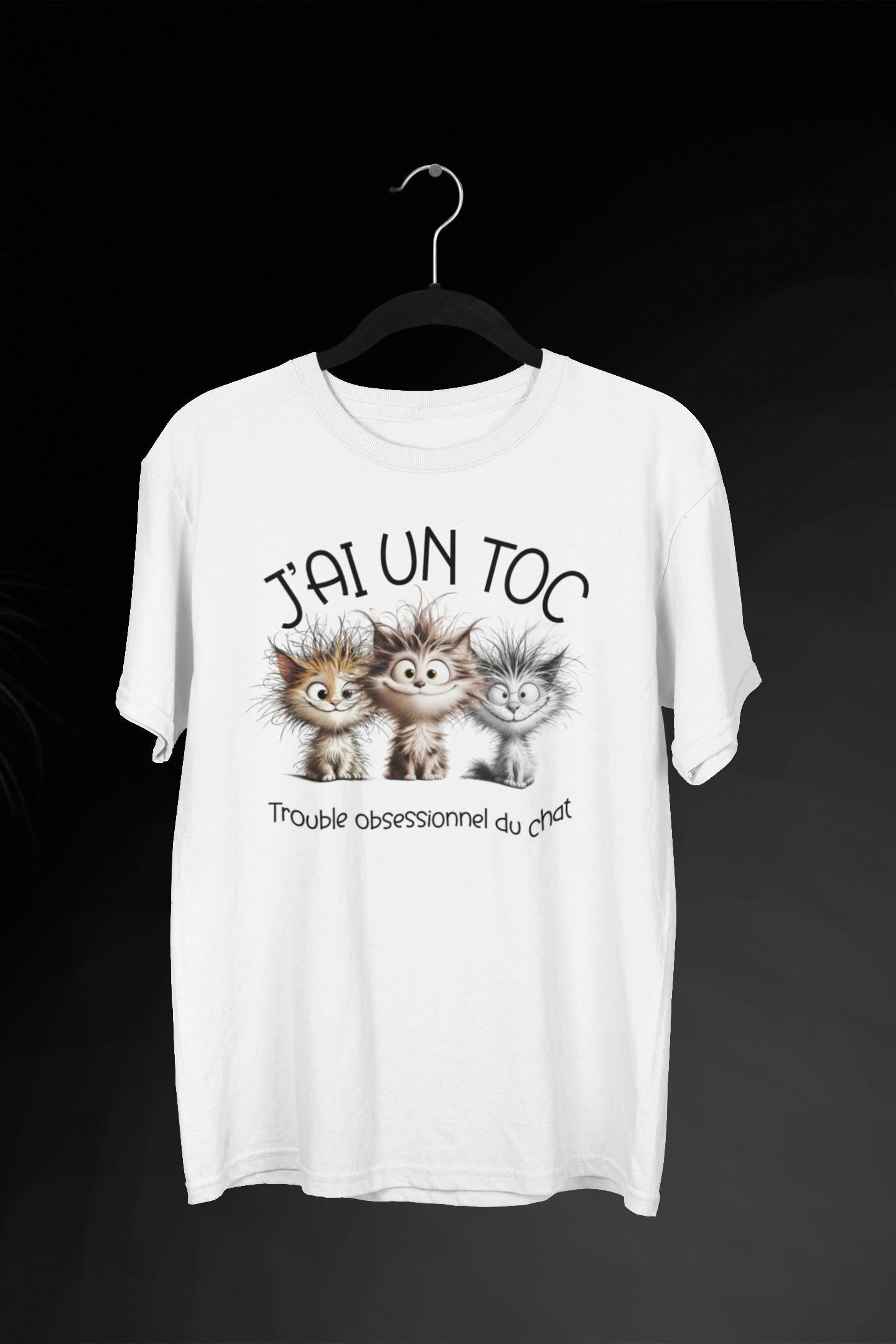 T-Shirt J'ai un TOC ( Trouble obsessionnel du chat ) Image principale du produit
