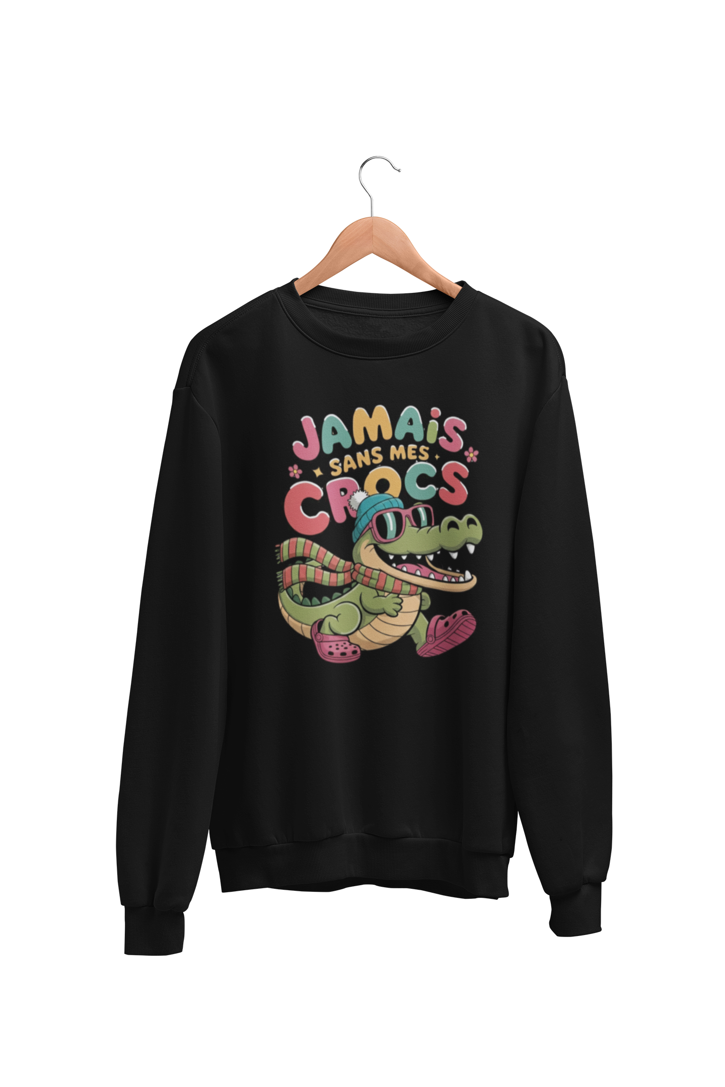 Crewneck Jamais Sans Mes Crocs Édition Hiver