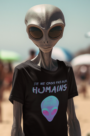 T-Shirt Je ne crois pas aux humains