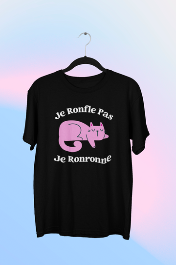 T-Shirt Je ronfle pas je ronronne