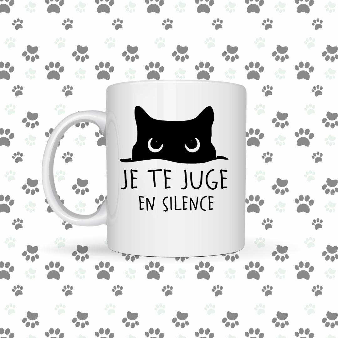 Tasse à café Je te juge silencieusement