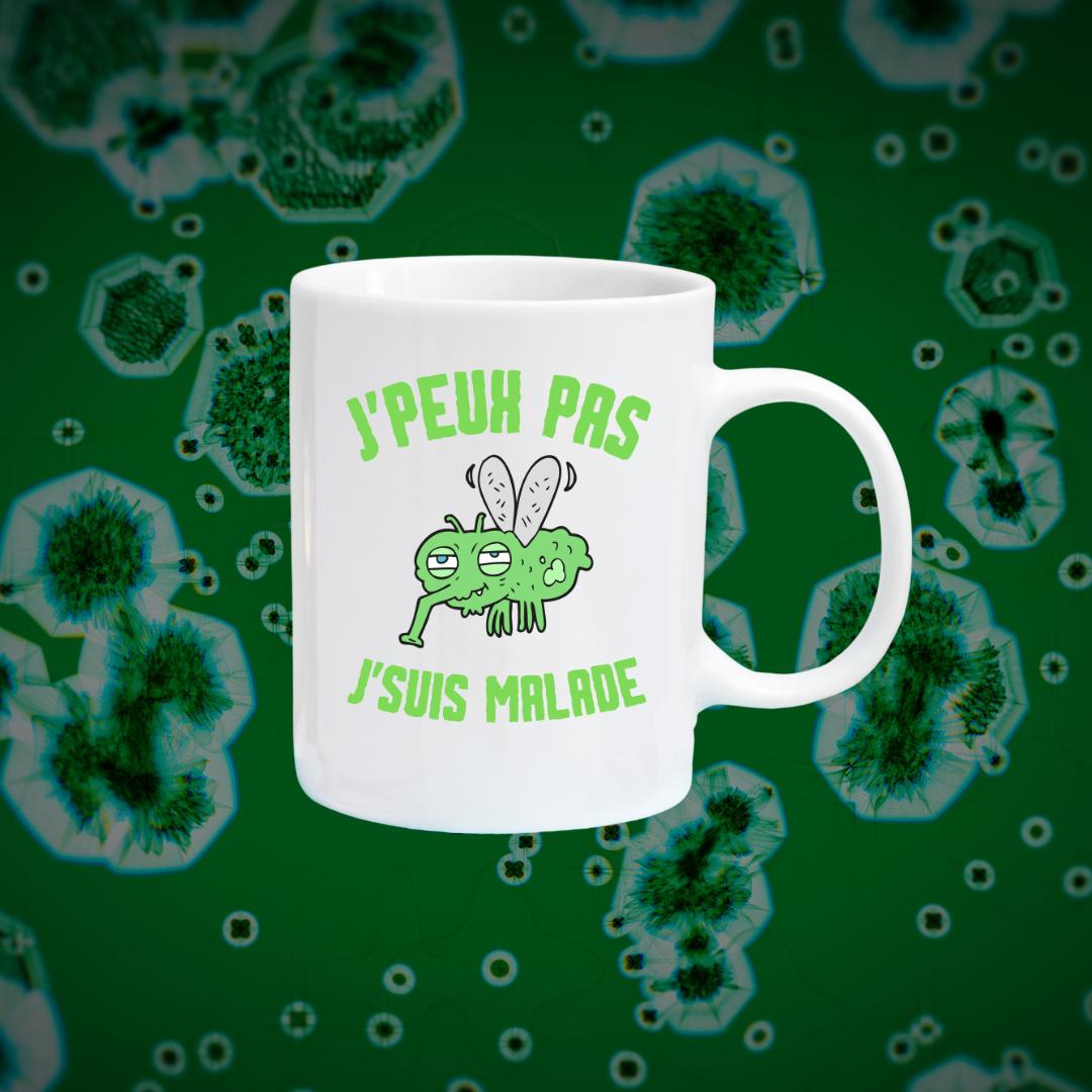 Tasse à café J'peux pas j'suis malade