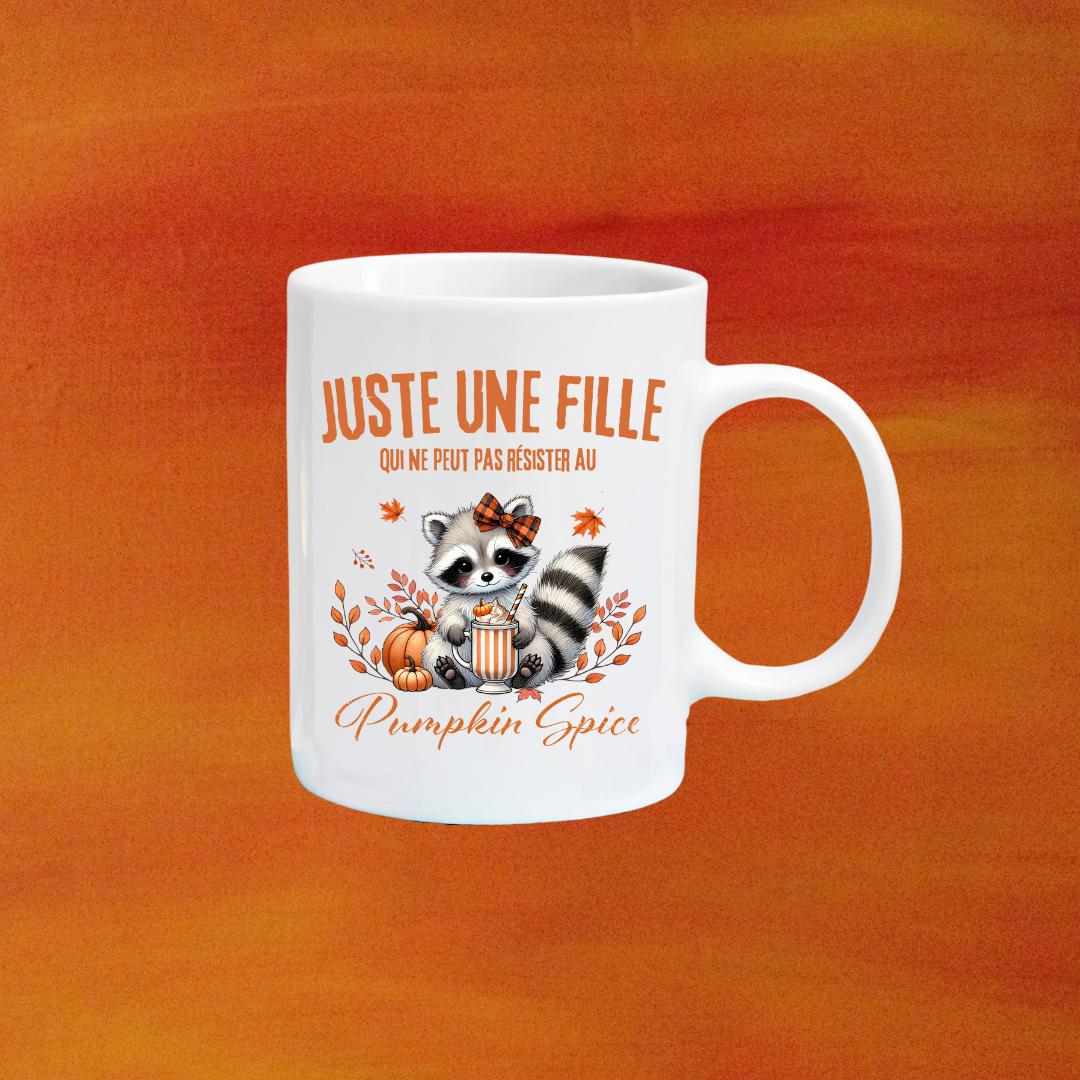 Tasse à café Juste une fille Pumpkin Spice