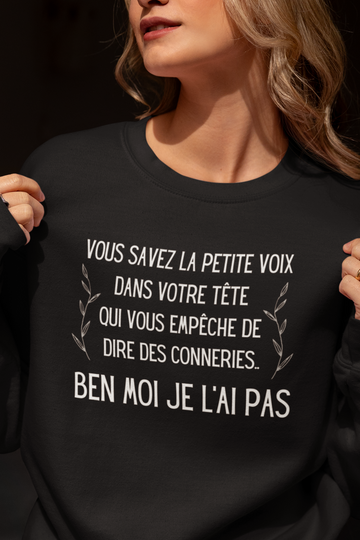 Crewneck La petite voix dans votre tête