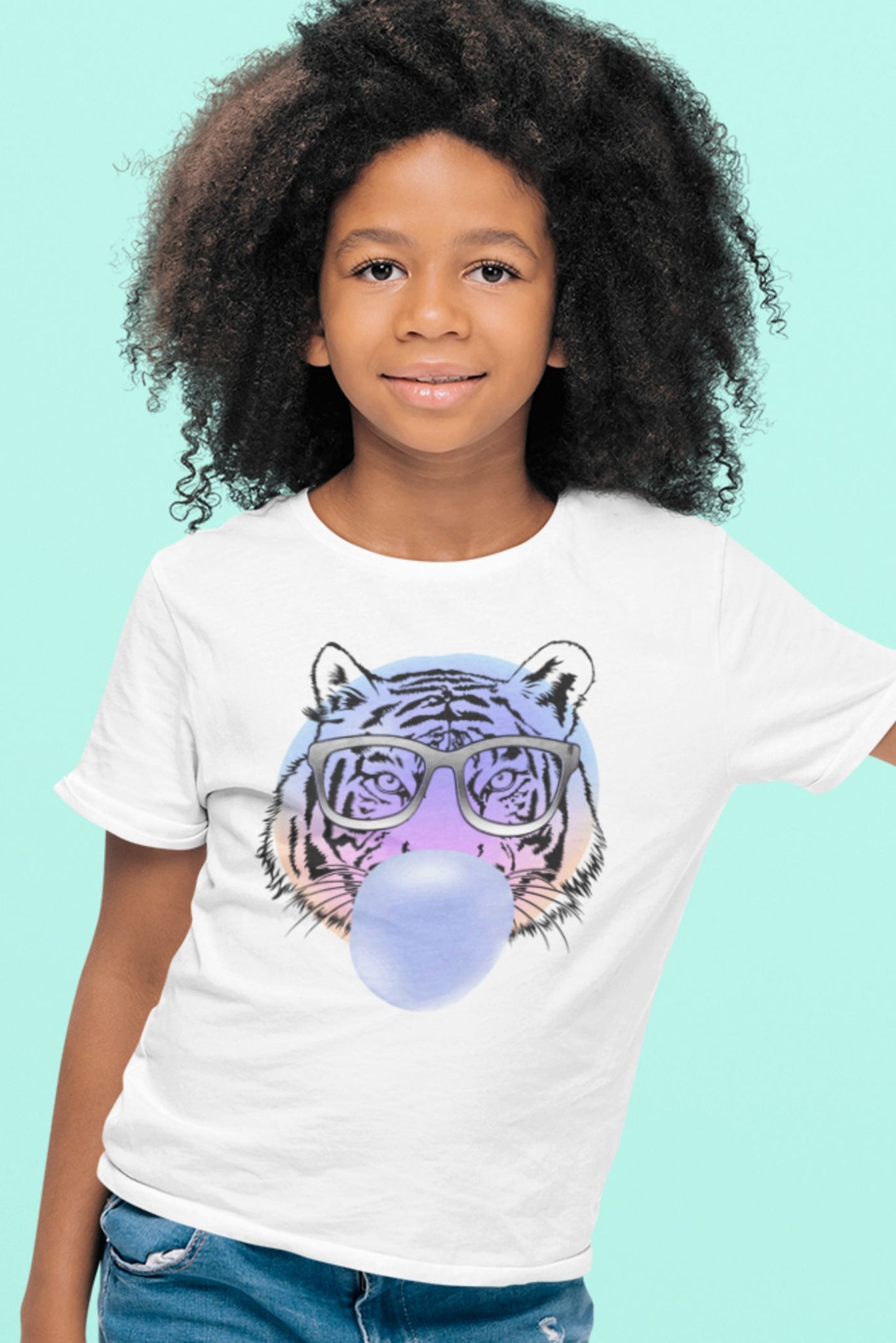 T-Shirt Enfant Lion et gomme balloune