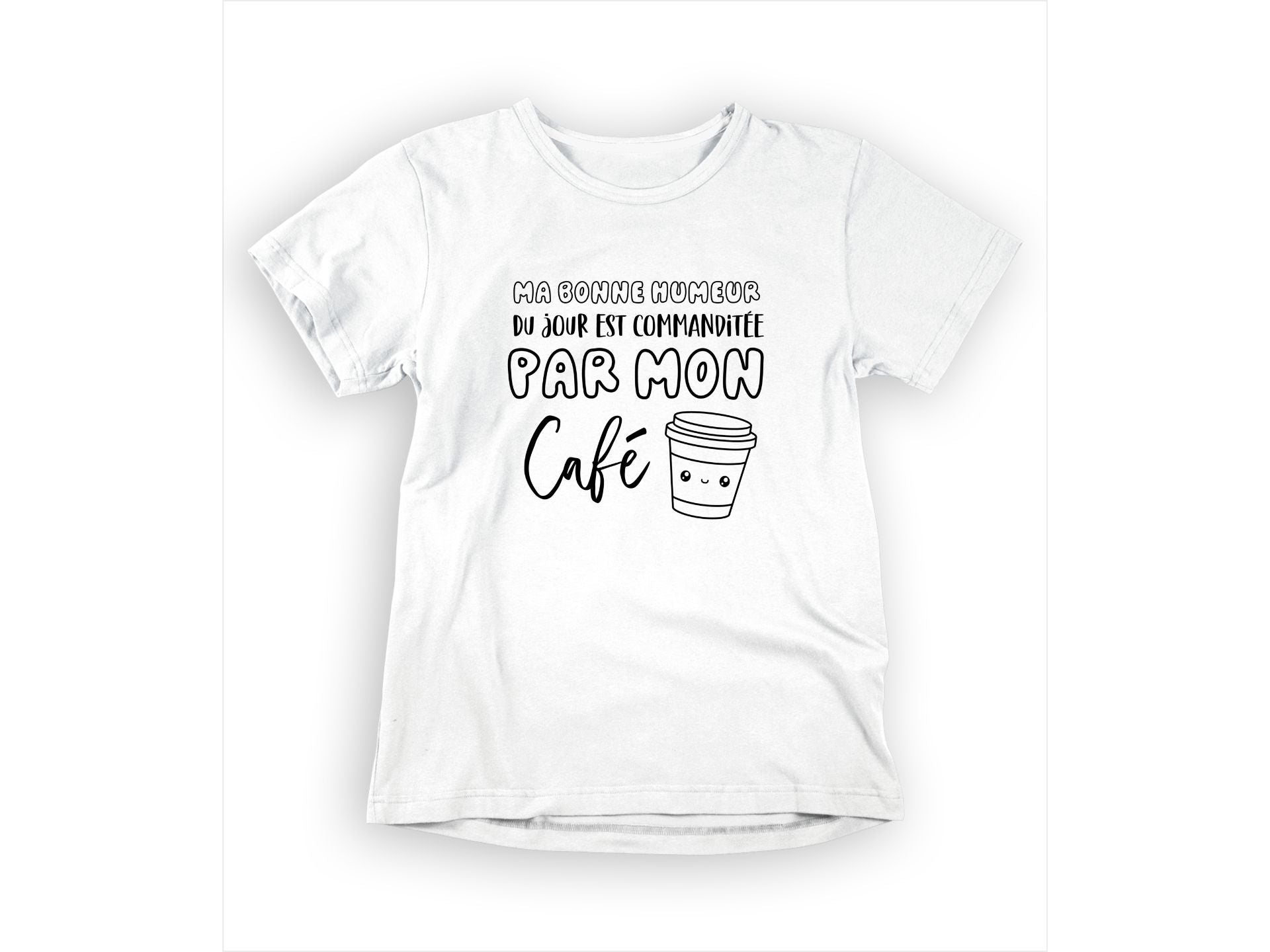 T-Shirt Ma bonne humeur du jour-Simplement Vrai Boutique Made In Québec