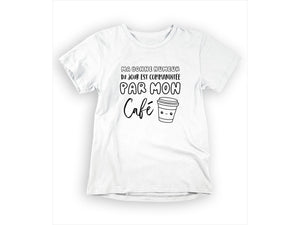 T-Shirt Ma bonne humeur du jour-Simplement Vrai Boutique Made In Québec