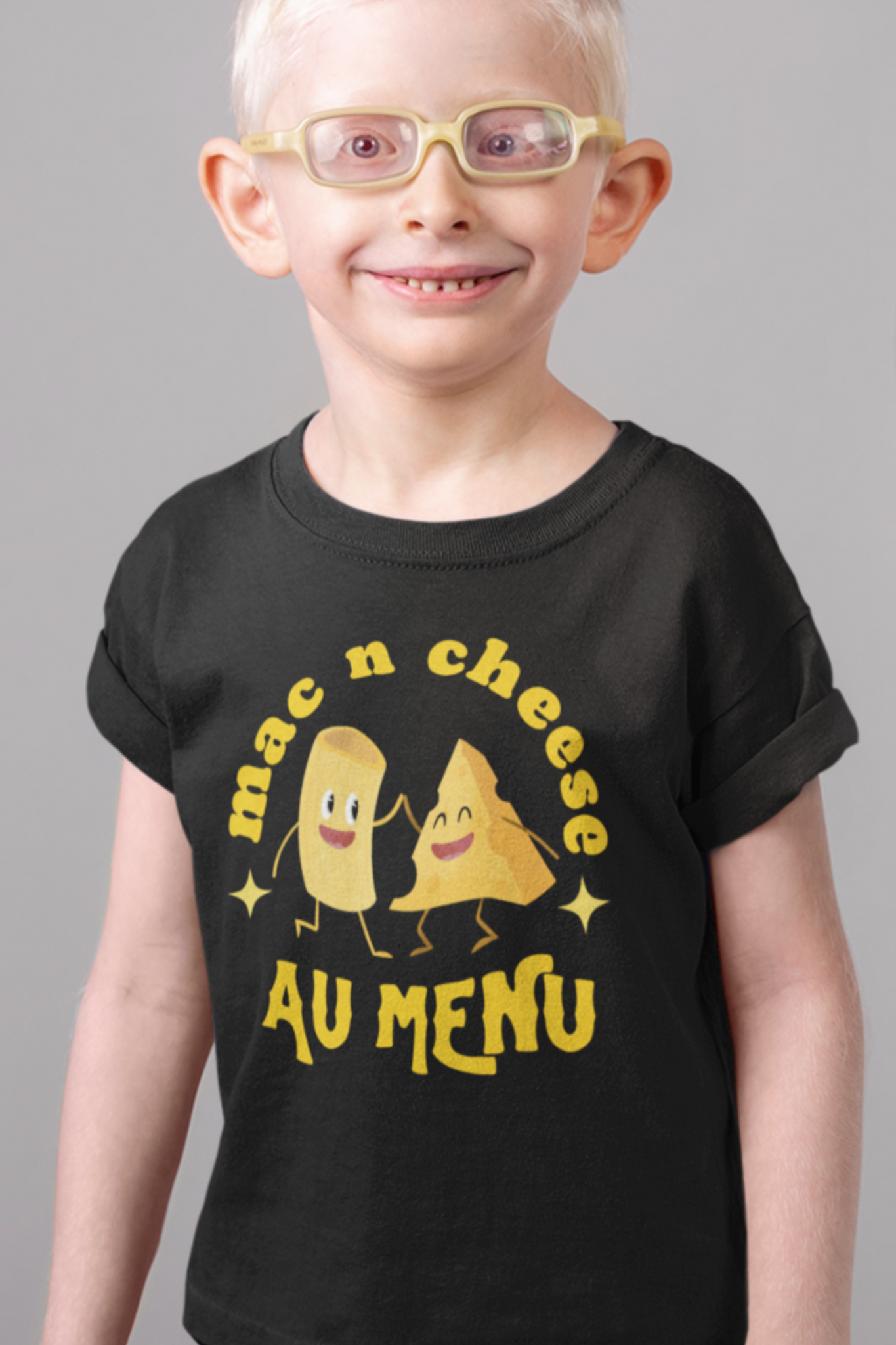 T-Shirt Enfant Mac N Cheese au menu