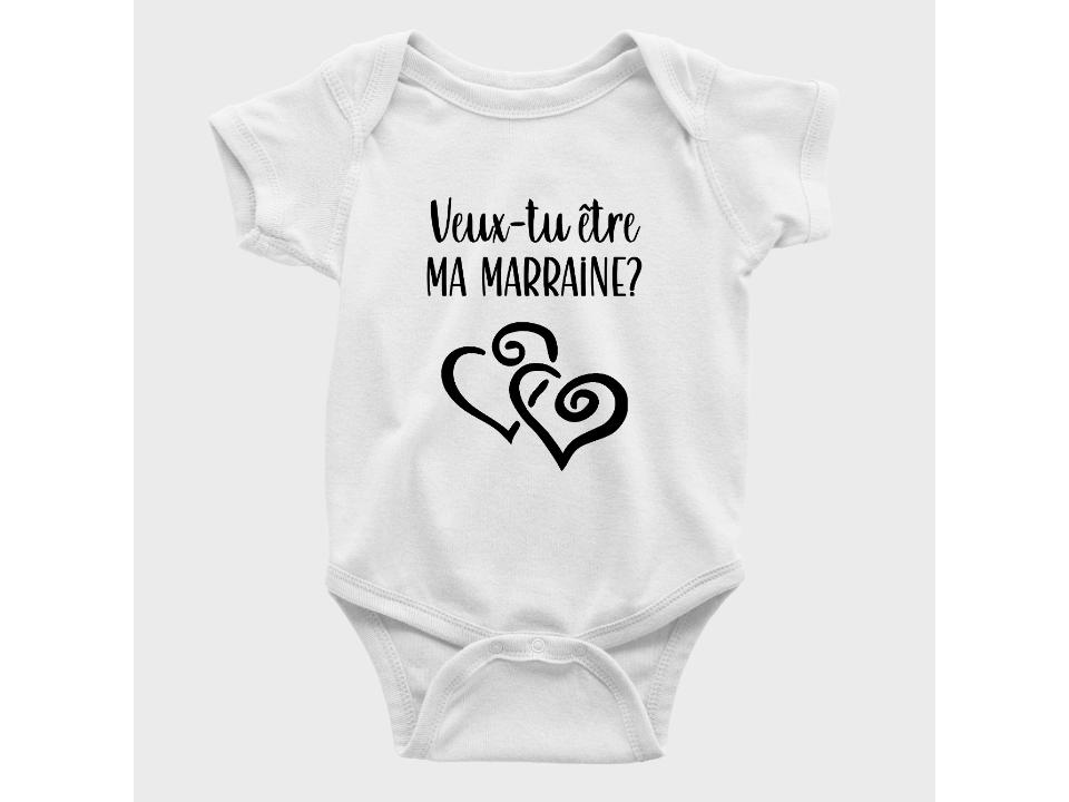 Cache-Couche Veux-tu être ma marraine?-Simplement Vrai Boutique Made In Québec