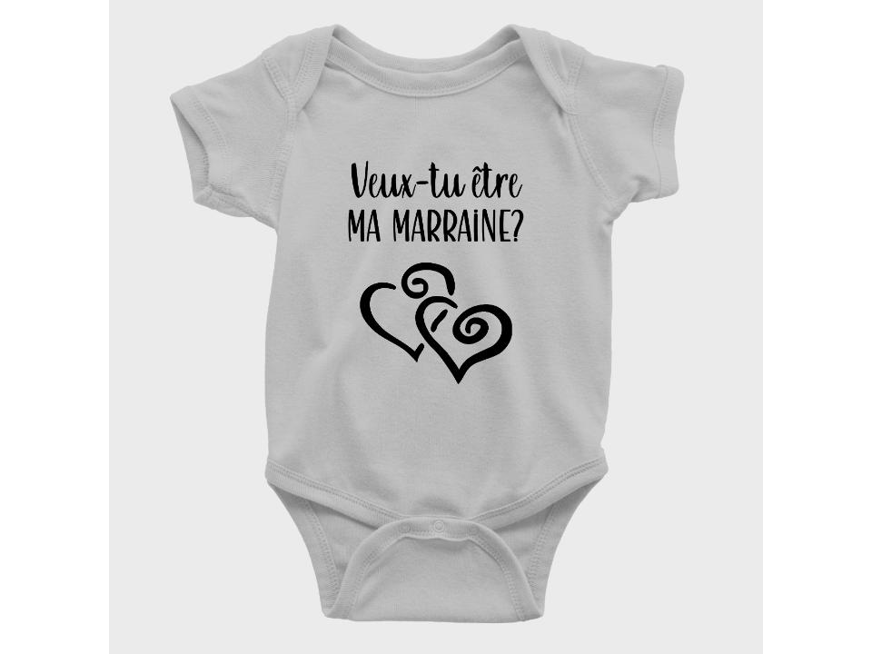 Cache-Couche Veux-tu être ma marraine?-Simplement Vrai Boutique Made In Québec