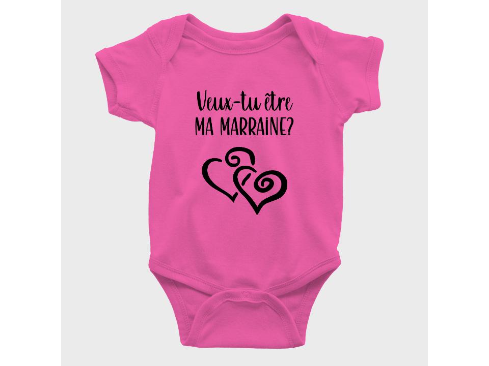 Cache-Couche Veux-tu être ma marraine?-Simplement Vrai Boutique Made In Québec